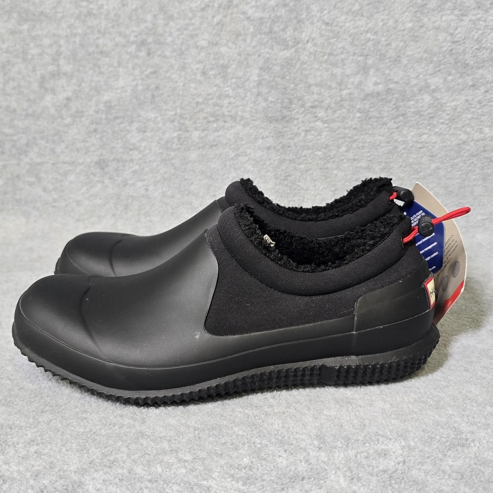 Hunter Original Shoes Womens 8 Black Sherpa Insulated Waterproof Slip On - Picture 3 of 13